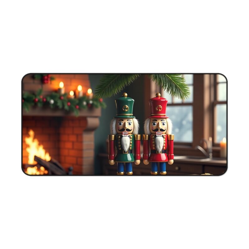 Nutcracker Christmas Desk Mat Festive Holiday Decor for Home Office - Image 9