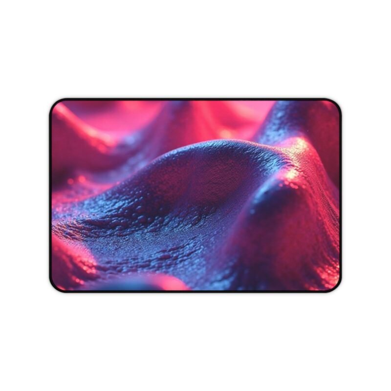 Colorful Desk Mat for Creative Workspaces with Vibrant Red and Blue Design