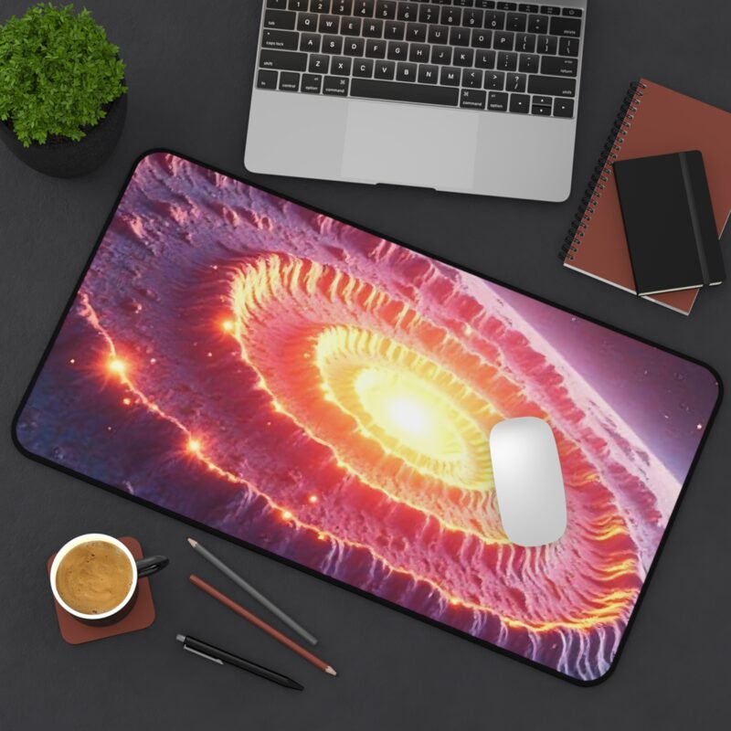 Fiery Galaxy Desk Mat for Sci-Fi Enthusiasts and Astronomers - Image 8