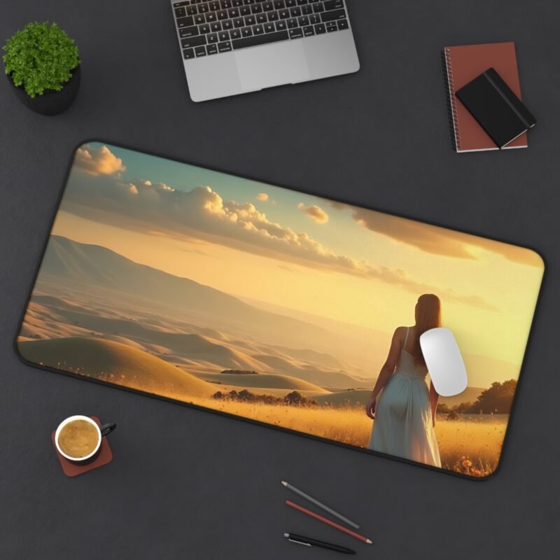 Nature Desk Mat with Golden Hour Landscape for a Serene Workspace - Image 12