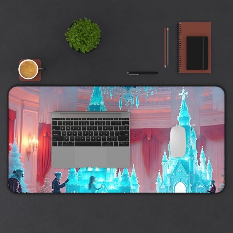 Winter Desk Mat with Icy Palace Design and Festive Christmas Elegance - Image 11