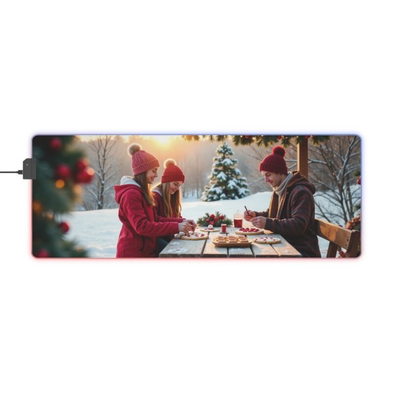 Festive Gaming Mouse Pad with Cozy Winter Holiday Design for Gamers - Image 5