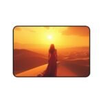 Desert Sunset Desk Mat for Tranquil and Inspiring Workspace