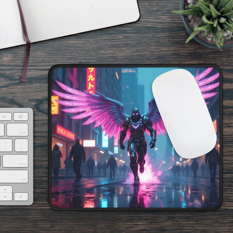 Cyber Angel Fantasy Gaming Mouse Pad for Epic Precision and Style - Image 3