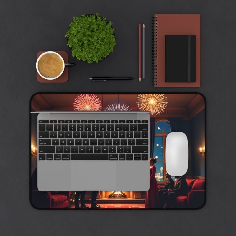 Luxury Christmas Desk Mat with Elegant Festive Design for Sophisticated Workspaces - Image 3