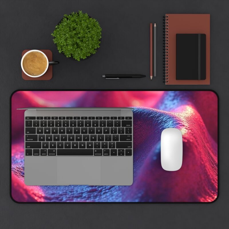 Colorful Desk Mat for Creative Workspaces with Vibrant Red and Blue Design - Image 7