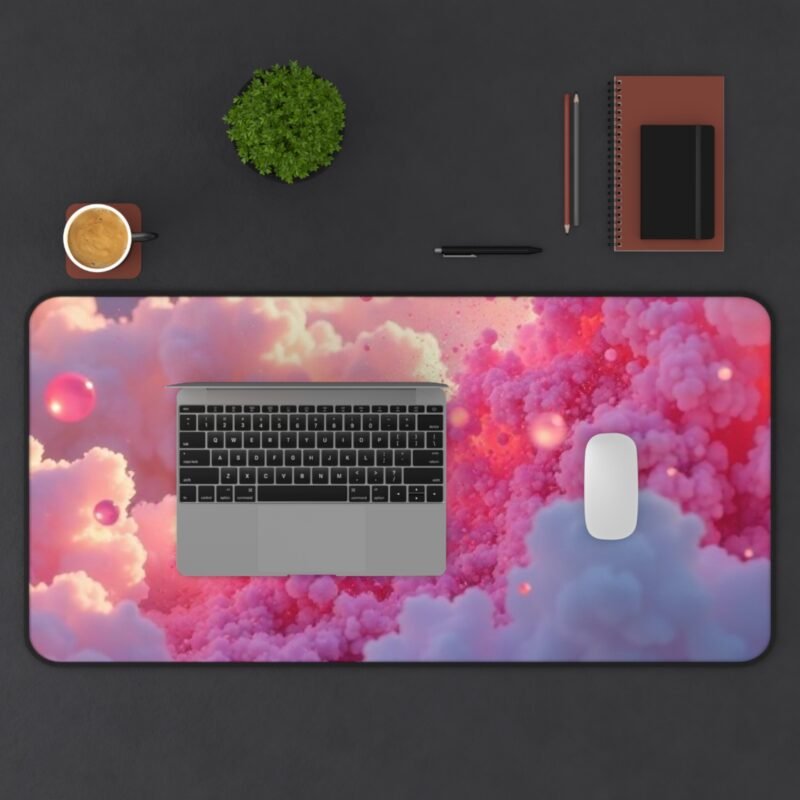 Aesthetic Desk Mat with Dreamy Pink Sky Design for Inspiring Workspaces - Image 11