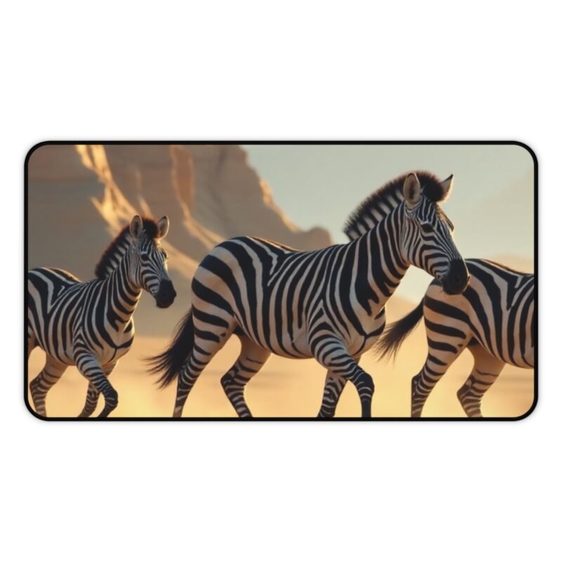 Zebra Desk Mat with African Savannah Design for Nature-Inspired Workspaces - Image 5
