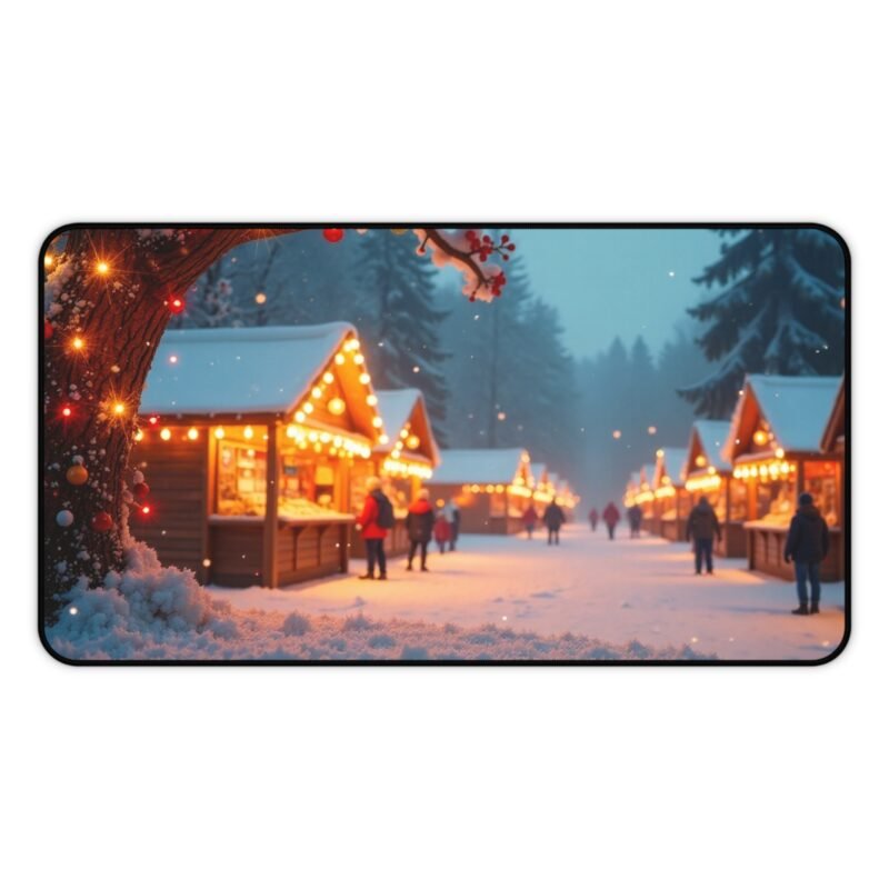 Winter Wonderland Christmas Desk Mat for Festive Holiday Decor and Gift - Image 5