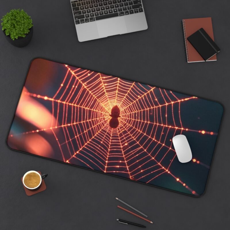 Spider Web Desk Mat with Nature-Inspired Design for Stylish Workspace - Image 12