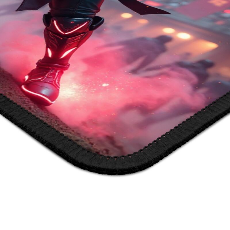 Gaming Mouse Pad Precision Neon Ninja Battle Design for Accurate Gameplay - Image 4