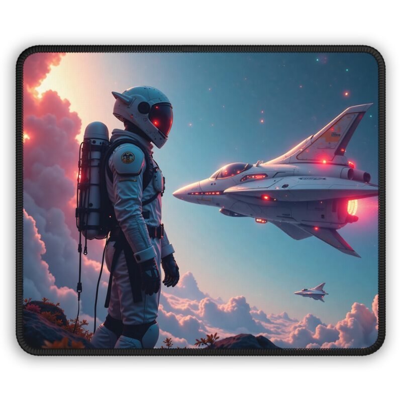 Galaxy Gaming Mouse Pad with Astronaut Design for Precision and Sci-Fi Aesthetics