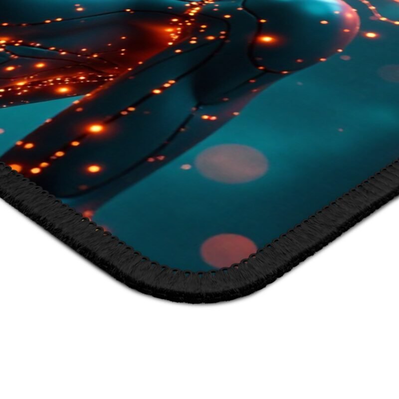 RGB Gaming Mouse Pad with Cybernetic Design and Precision Surface for Gamers - Image 4