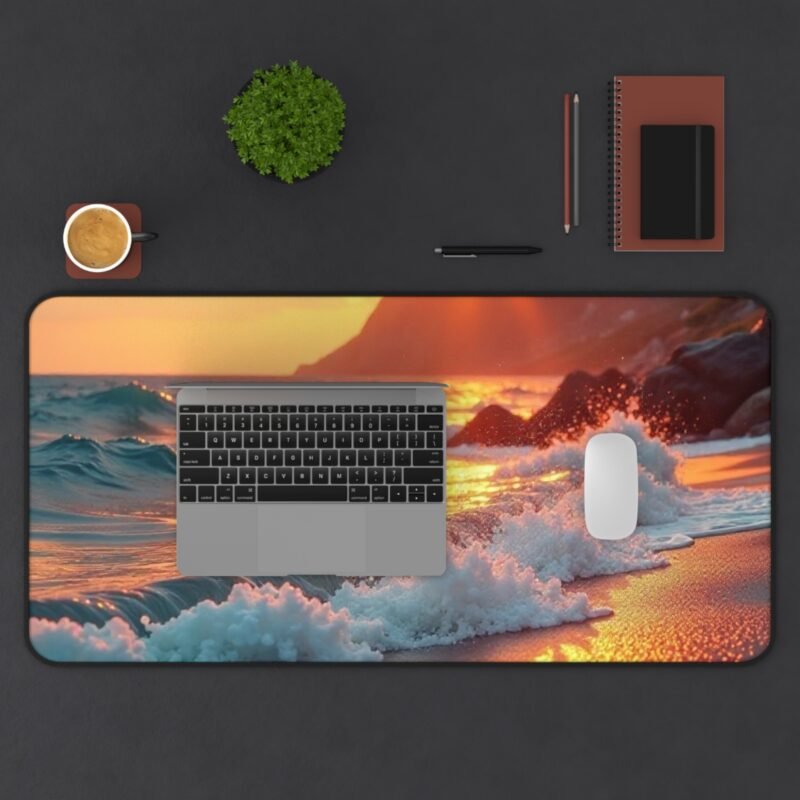 Coastal Desk Mat with Tranquil Sunset Design for a Relaxing Workspace - Image 11