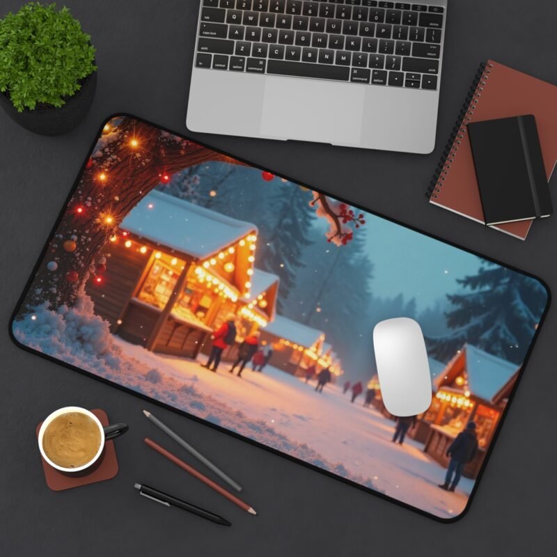 Winter Wonderland Christmas Desk Mat for Festive Holiday Decor and Gift - Image 8