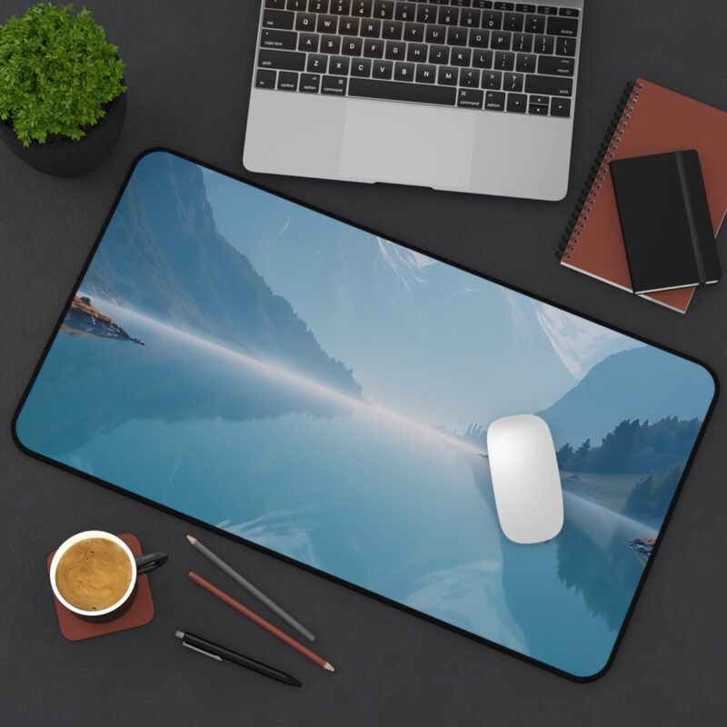 Nature Desk Mat with Serene Mountain Landscape and Relaxing Lake Reflection - Image 8