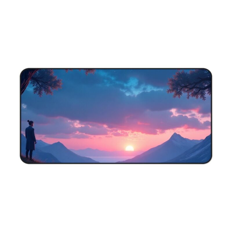Twilight Nature Desk Mat with Serene Landscape Design for Creative Workspaces - Image 9