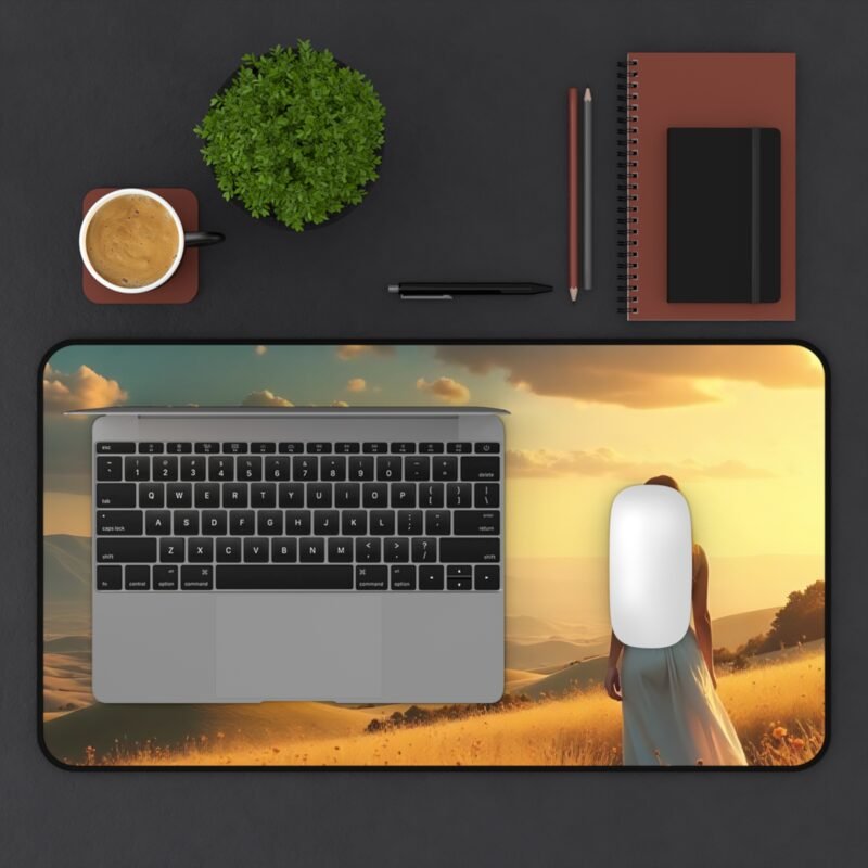 Nature Desk Mat with Golden Hour Landscape for a Serene Workspace - Image 7