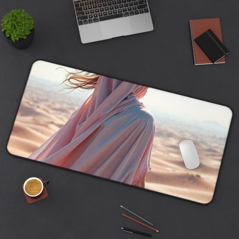 Desert Desk Mat with Wanderer Design for Inspirational Workspace Decor - Image 12