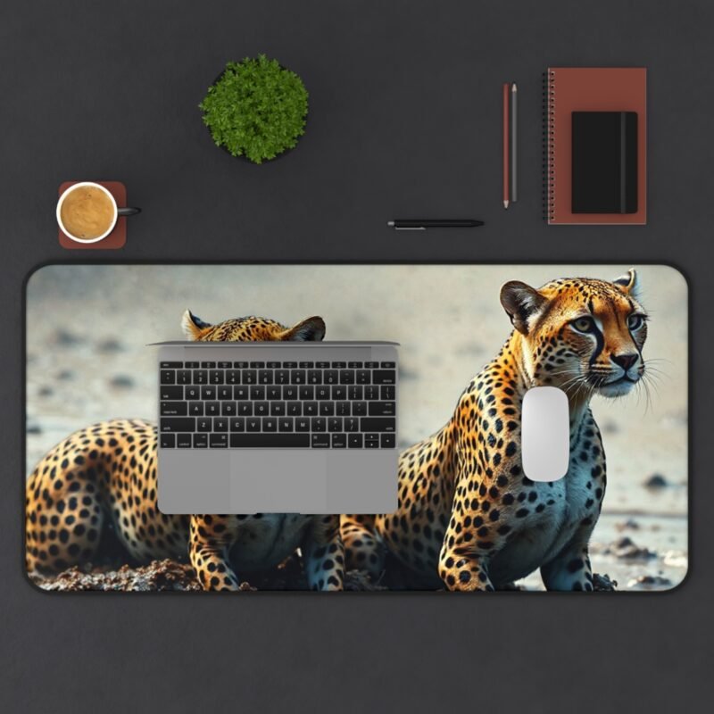 Majestic Leopard Wildlife Desk Mat for Nature-Inspired Workspace Decor - Image 11