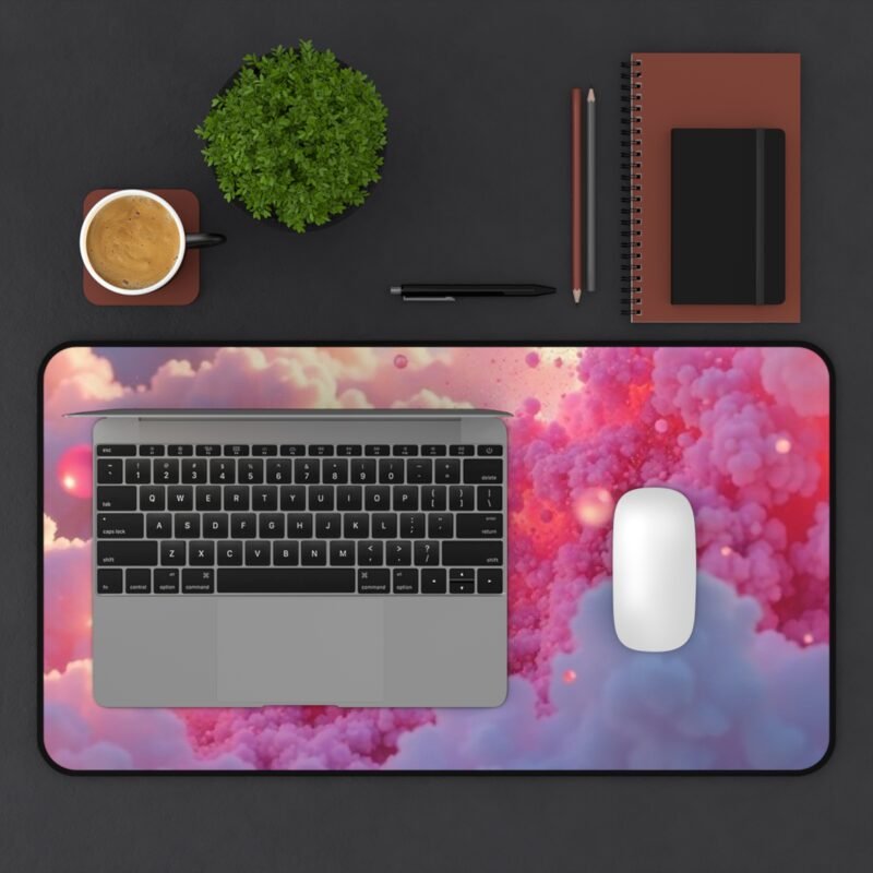Aesthetic Desk Mat with Dreamy Pink Sky Design for Inspiring Workspaces - Image 7