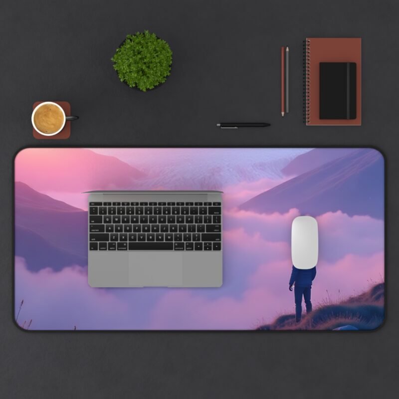 Mountain Desk Mat with Alpine Sunrise Design for Nature-Inspired Workspaces - Image 11