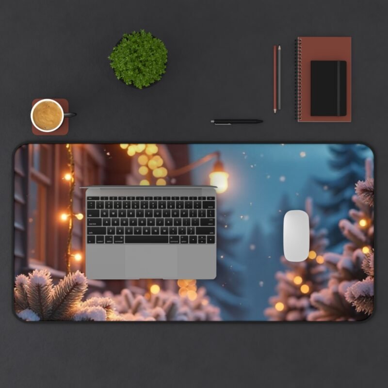 Christmas Desk Mat with Festive Winter Wonderland Design for Holiday Cheer - Image 11