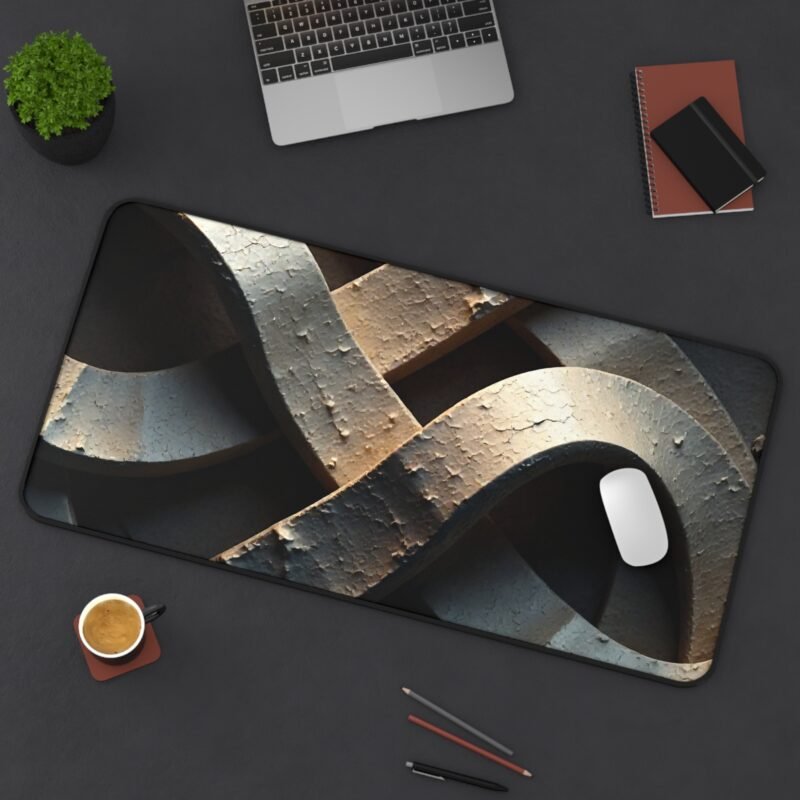 Modern Desk Mat with Sculpted Stone Design for Stylish Workspaces - Image 12