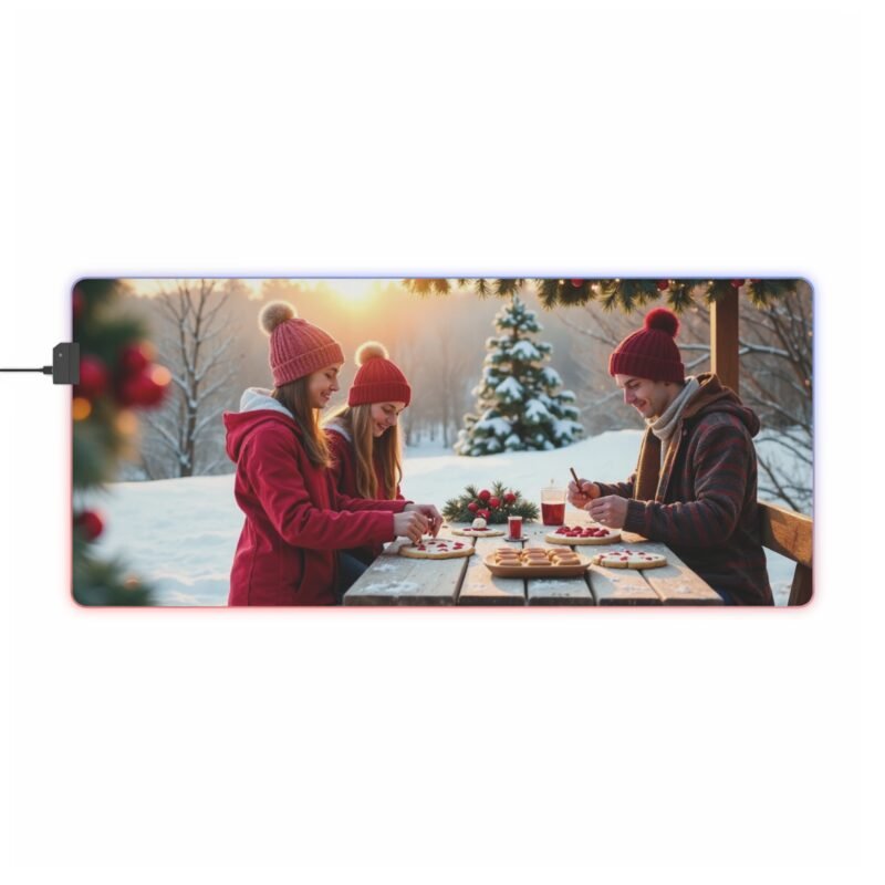 Festive Gaming Mouse Pad with Cozy Winter Holiday Design for Gamers - Image 9