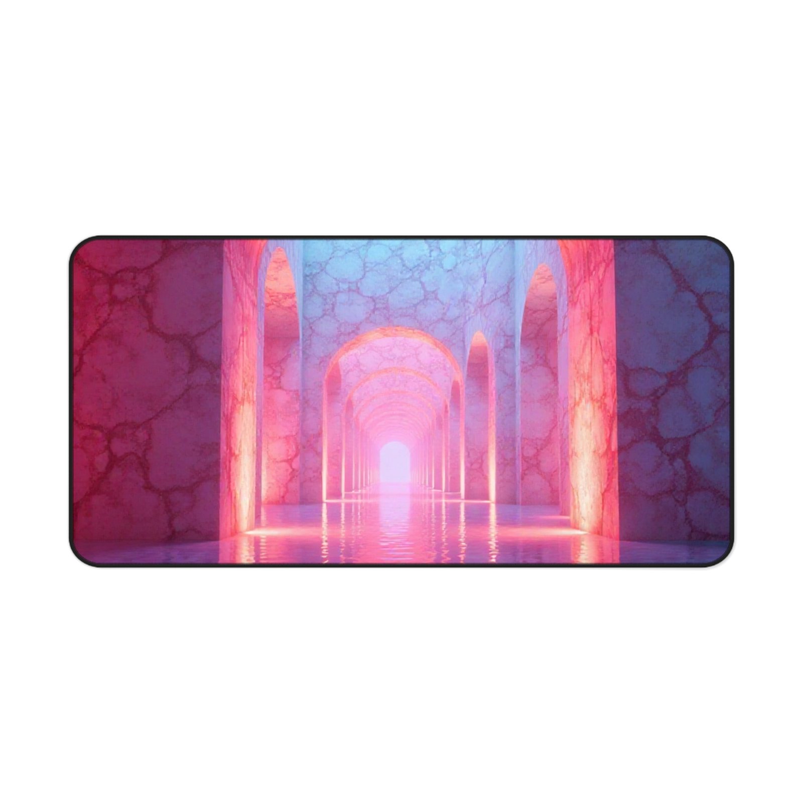 Calming Desk Mat with Dreamy Pink and Blue Hues for a Tranquil Workspace - Image 9