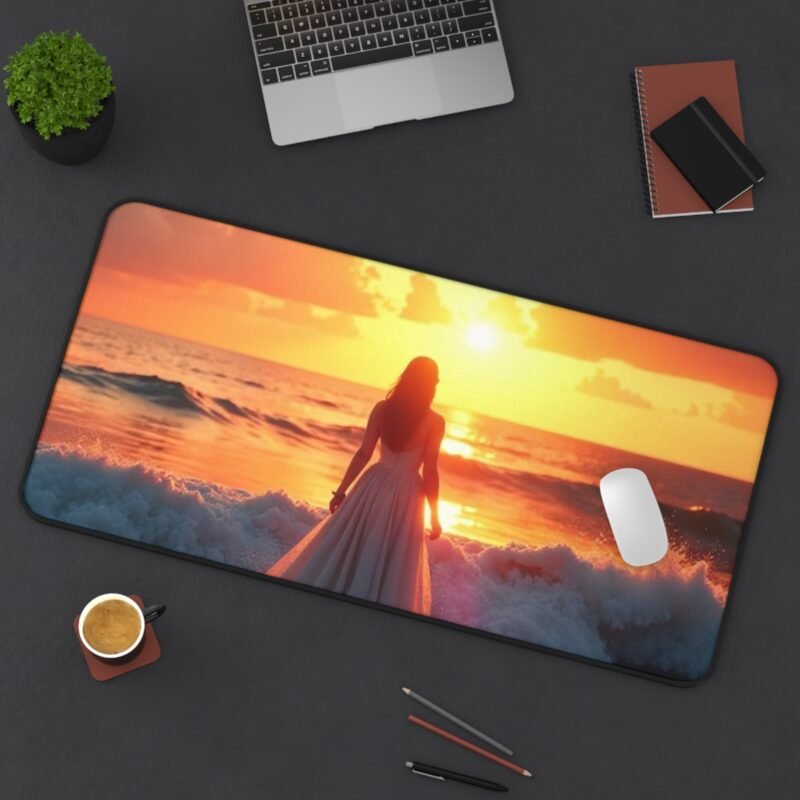 Sunset Desk Mat with Soothing Waves and Tranquil Horizon for Serene Workspaces - Image 12