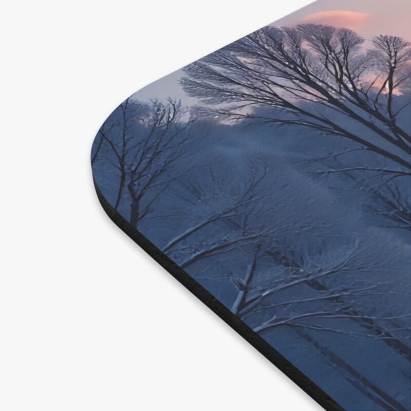 Winter Nature Desk Mat with Tranquil Snowy Landscape for a Serene Workspace - Image 2