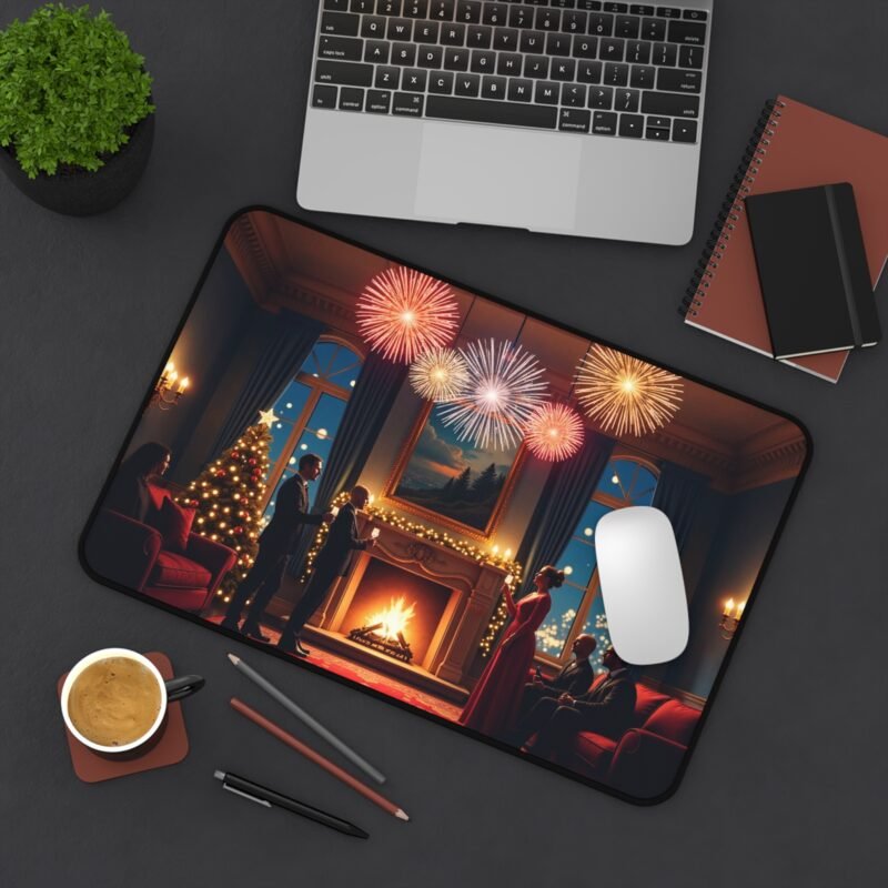 Luxury Christmas Desk Mat with Elegant Festive Design for Sophisticated Workspaces - Image 4