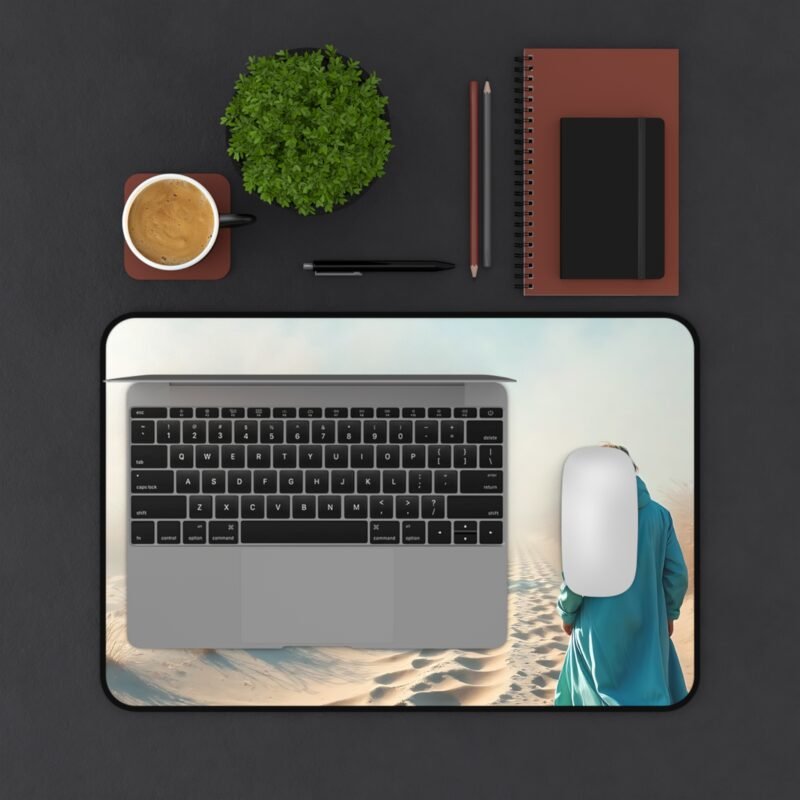 Serene Sand Dunes Desk Mat for Creators – Inspiring and Tranquil Workspace Decor - Image 3