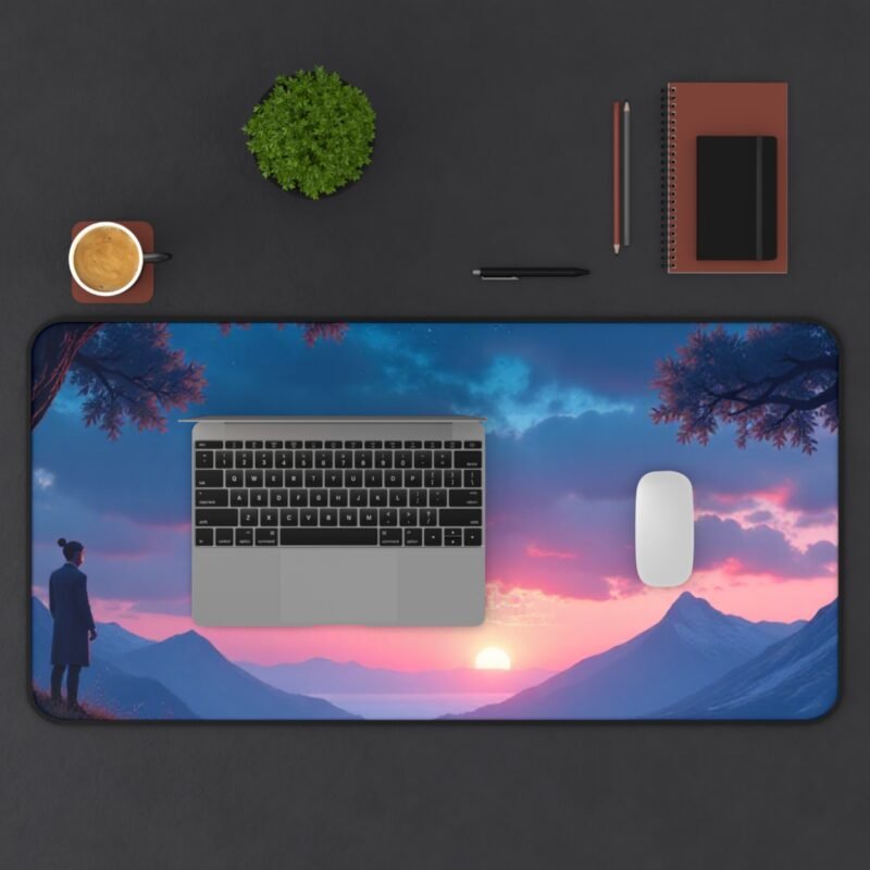 Twilight Nature Desk Mat with Serene Landscape Design for Creative Workspaces - Image 11