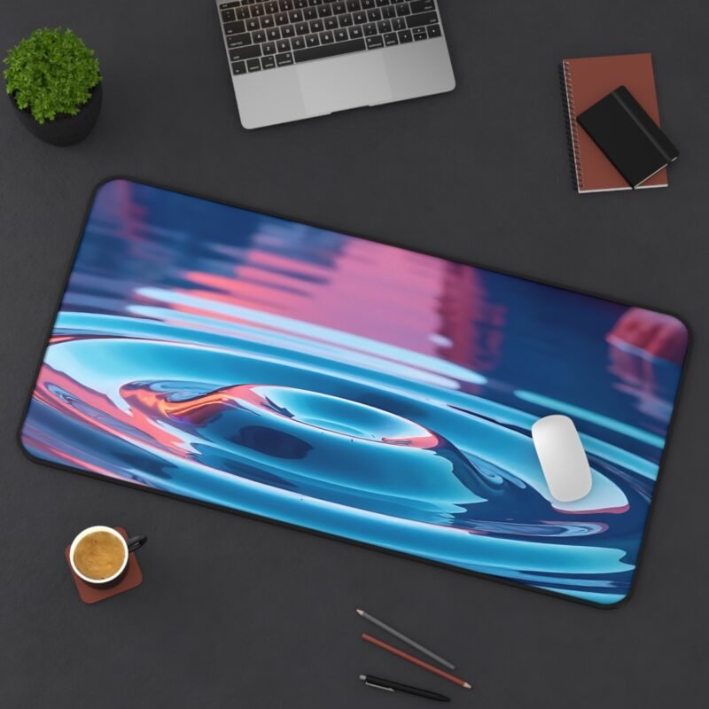 Serene Water Ripple Desk Mat for a Calming Workspace Decor - Image 12