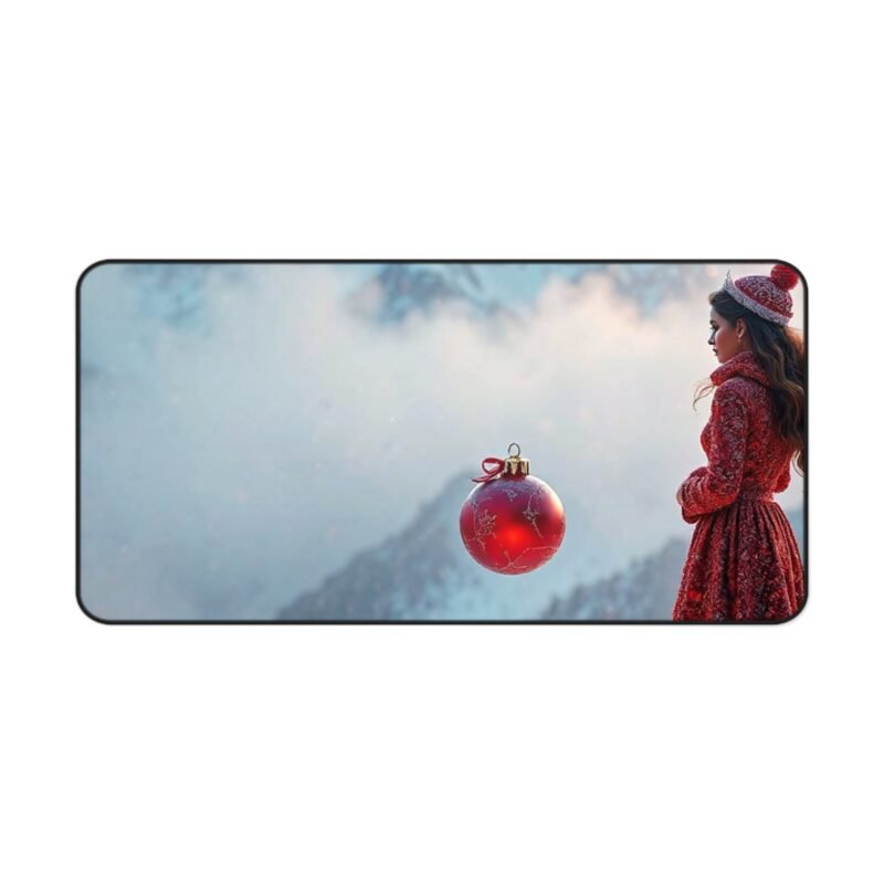 Christmas Desk Mat with Winter Wonderland Theme for Festive Holiday Decor - Image 9