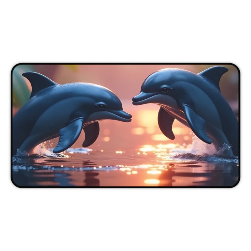 Dolphin Desk Mat with Vibrant Marine Design for a Calming Workspace - Image 5