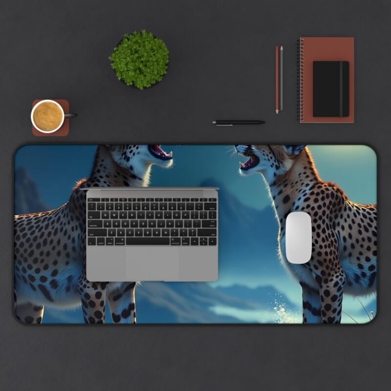 Cheetah Desk Mat with Full Moon Design for Bold and Inspiring Workspaces - Image 11