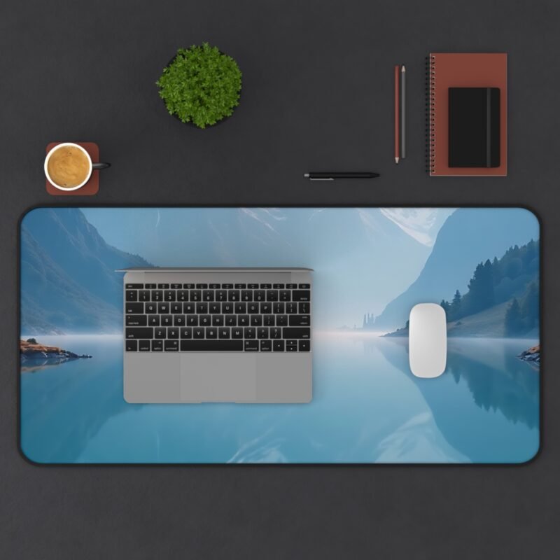 Nature Desk Mat with Serene Mountain Landscape and Relaxing Lake Reflection - Image 11