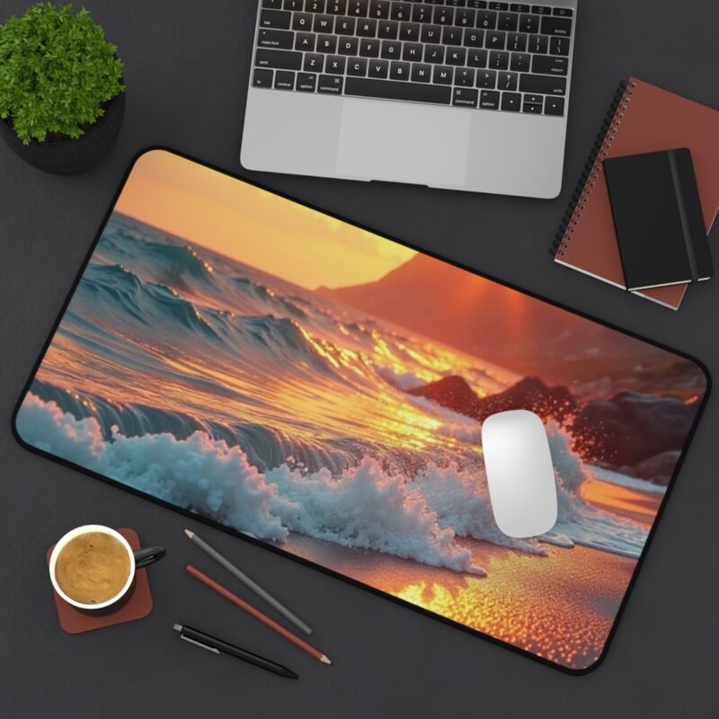 Coastal Desk Mat with Tranquil Sunset Design for a Relaxing Workspace - Image 8