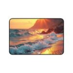 Coastal Desk Mat with Tranquil Sunset Design for a Relaxing Workspace