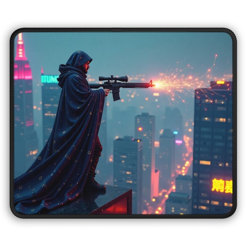 Gaming Mouse Pad Neon Cityscape Design for Precision and Immersive Gameplay