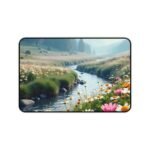 Nature Desk Mat with Tranquil Meadow Design for Inspiring Workspaces