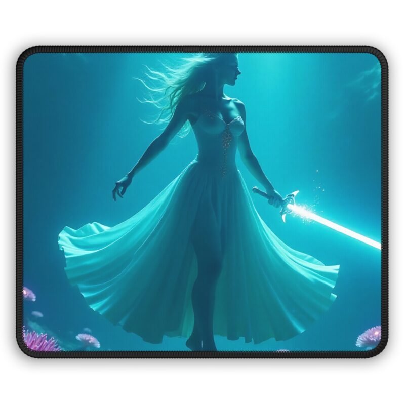 Fantasy Gaming Mouse Pad with Enchanting Underwater Siren Design for Epic Immersion