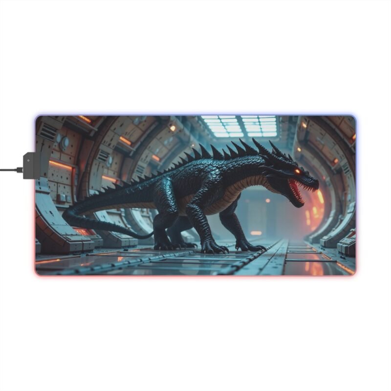 Dragon Themed Gaming Mouse Pad Futuristic Design for Precision and Immersive Gameplay