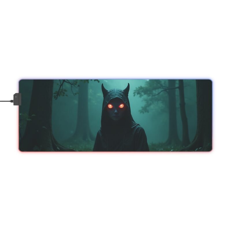 Fantasy Gaming Mouse Pad with Enchanted Forest Design and Glowing Red Eyes - Image 5