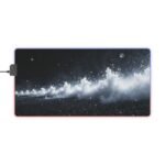 RGB Gaming Mouse Pad with Smooth Surface and Dynamic LED Lighting for Precision Control
