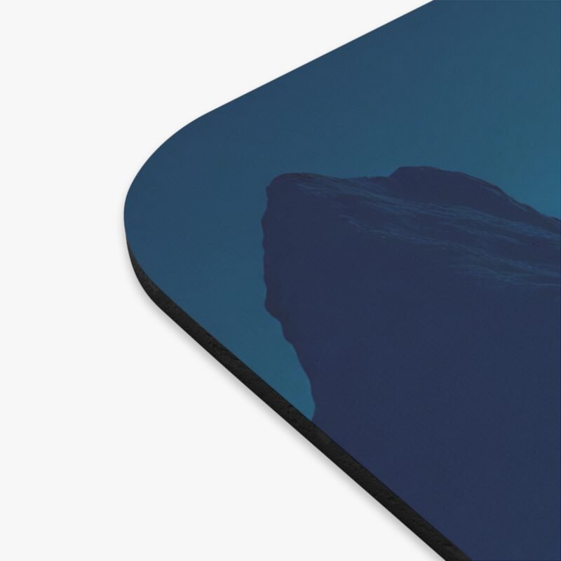 Moonlit Desk Mat with Northern Lights and Tranquil Beach Design - Image 2