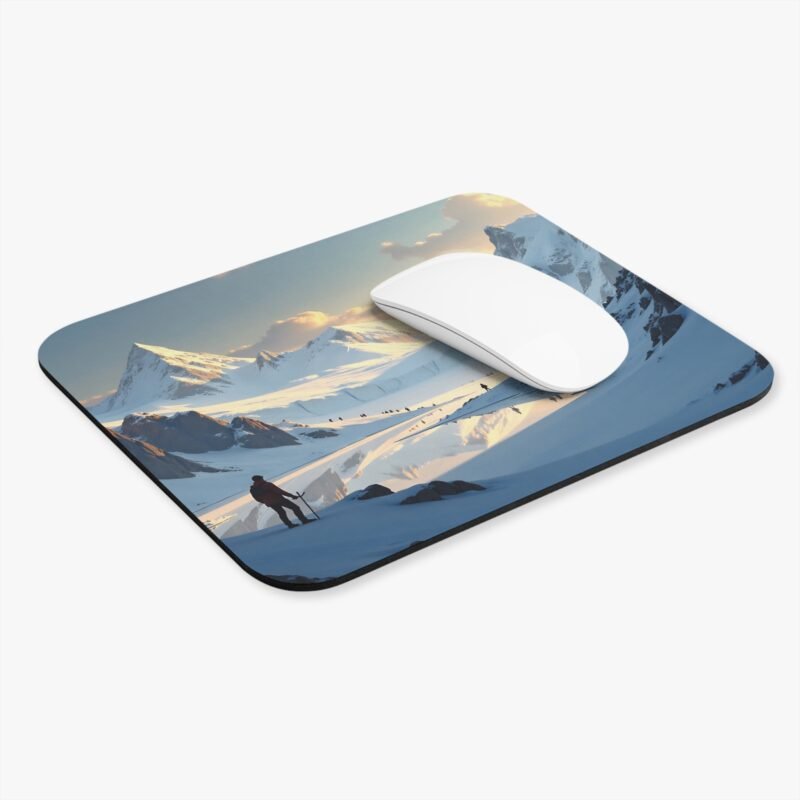 Mountain Desk Mat with Sunrise Snowscape Design for Adventure-Inspired Workspaces - Image 3